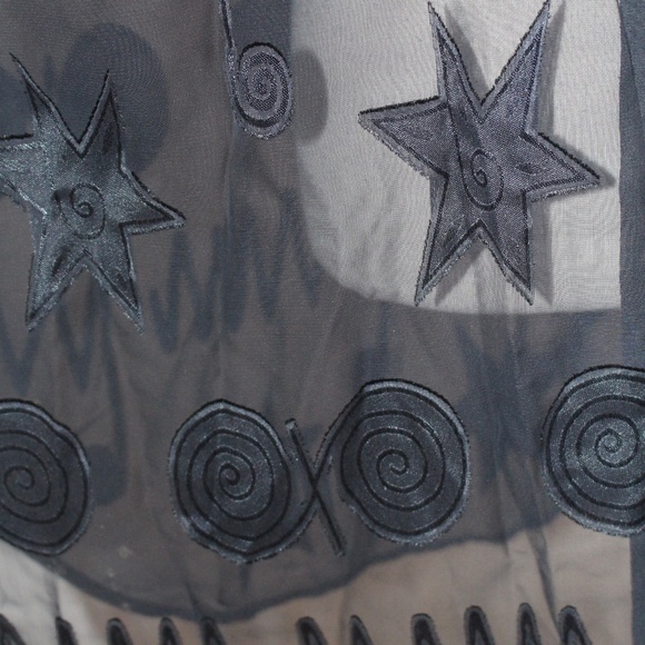 Sand Dollars, Black Sheer Womens long shirt - Picture 6 of 11